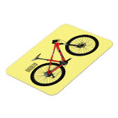 Afbeelding van fietscartoon magneet (Linkerzijde)
