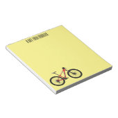 Afbeelding van fietscartoon notitieblok (Schuin)