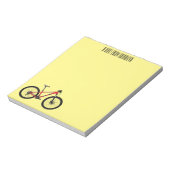 Afbeelding van fietscartoon notitieblok (Linkerzijde)