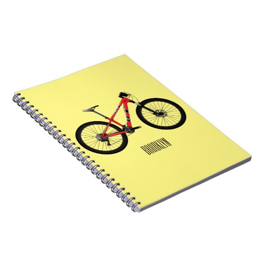 Afbeelding van fietscartoon notitieboek (Rechterzijde)