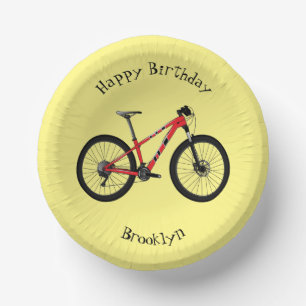 Afbeelding van fietscartoon papieren kommen