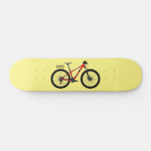 Afbeelding van fietscartoon persoonlijk skateboard (Horizontaal)