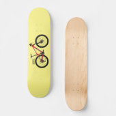 Afbeelding van fietscartoon persoonlijk skateboard (Voorkant)