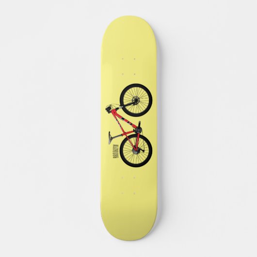 Afbeelding van fietscartoon persoonlijk skateboard (Voorkant)