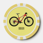 Afbeelding van fietscartoon poker chips (Voorkant)