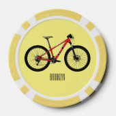 Afbeelding van fietscartoon poker chips (Achterkant)