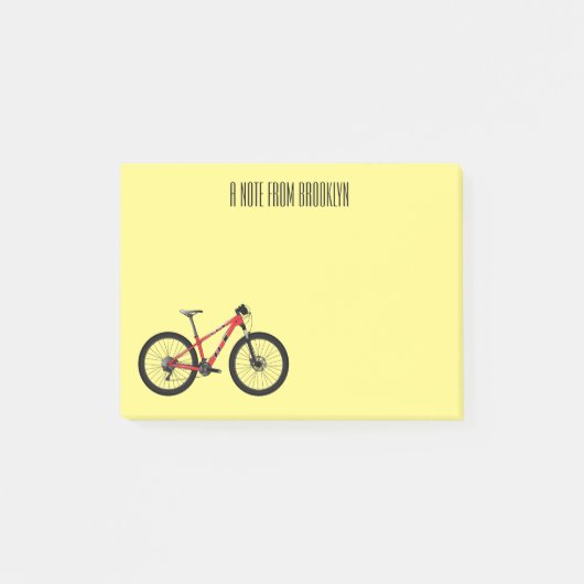 Afbeelding van fietscartoon post-it® notes (Voorkant)