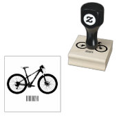 Afbeelding van fietscartoon rubberstempel (Gestempeld)