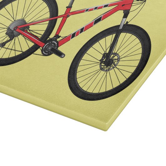 Afbeelding van fietscartoon snijplank (Hoek)