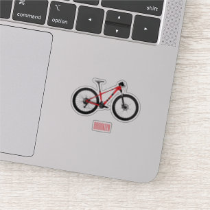 Afbeelding van fietscartoon sticker