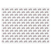 Afbeelding van fietscartoon tafelkleed (Voorkant (Horizontaal))