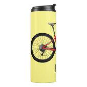 Afbeelding van fietscartoon thermosbeker (Gedraaid links)