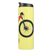 Afbeelding van fietscartoon thermosbeker (Geroteerd rechts)