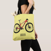 Afbeelding van fietscartoon tote bag (Dichtbij)