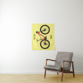 Afbeelding van fietscartoon wandkleed (In situ)
