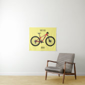 Afbeelding van fietscartoon wandkleed (In Situ (horizontaal))