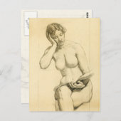 Afbeelding van figuur - vrouwmeting briefkaart (Voorkant / Achterkant)