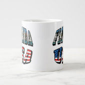 Afbeelding van Florida en Vlagtekst van de VS Grote Koffiekop (Voorkant)