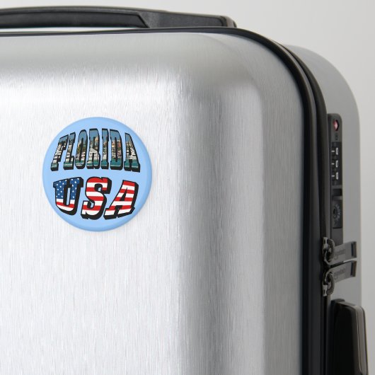 Afbeelding van Florida en Vlagtekst van de VS Magneet (Insitu (bagage))
