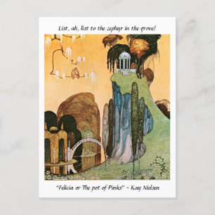  afbeelding van gekantelde tuin Kay Nielsen Briefkaart