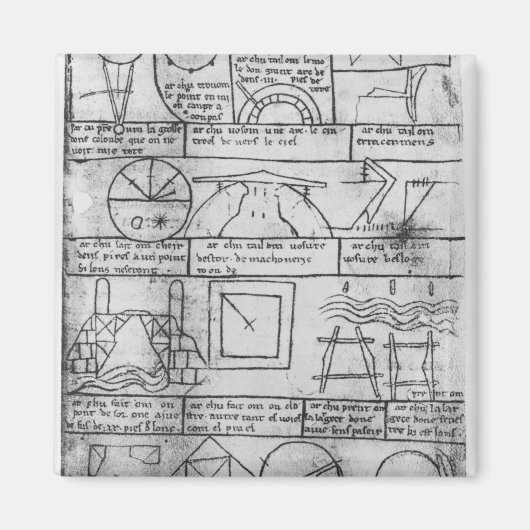 Afbeelding van geometrische figuren magneet (Voorkant)