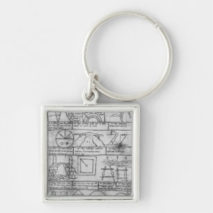 Afbeelding van geometrische figuren sleutelhanger