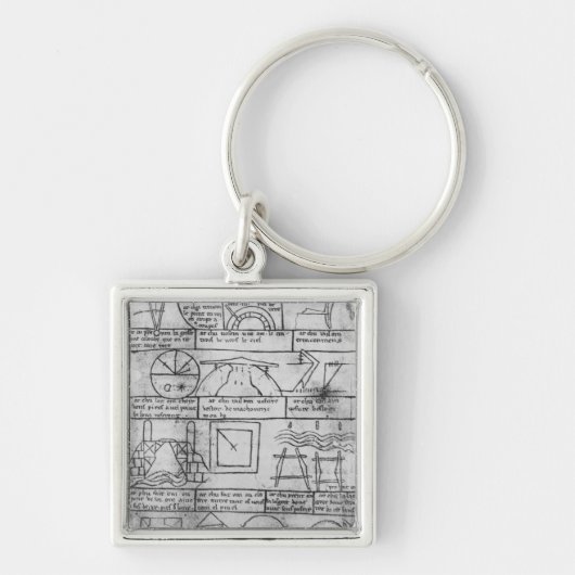 Afbeelding van geometrische figuren sleutelhanger (Voorkant)