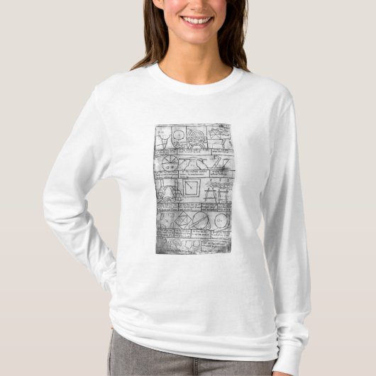 Afbeelding van geometrische figuren t-shirt (Voorkant)