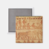 Afbeelding van geschilde reliëf magneet (Voorkant / Achterkant)