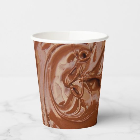 Afbeelding van gesmolten chocolade papieren bekers (Links)