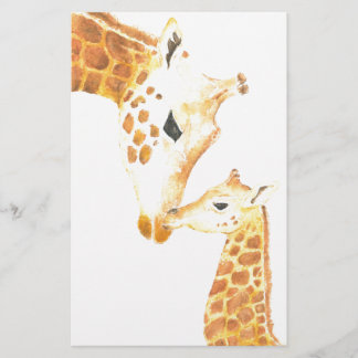 Afbeelding van giraffe en haar baby