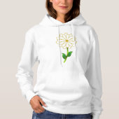 Afbeelding van Golden Flower met Green Stem Hoodie (Voorkant)