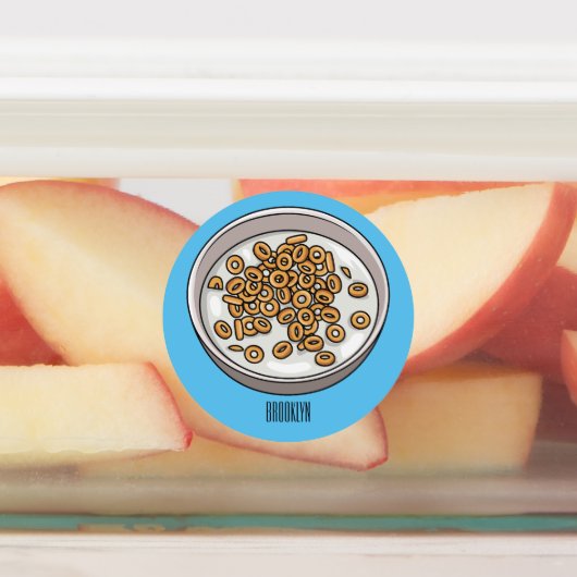 Afbeelding van graancartoon labels (Aangebracht)