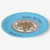 Afbeelding van graancartoon papieren bordje (Gekanteld)