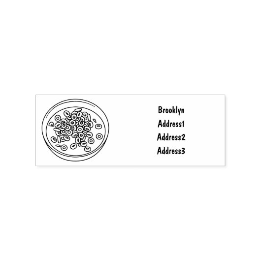 Afbeelding van graancartoon rubberstempel (Afrduk)