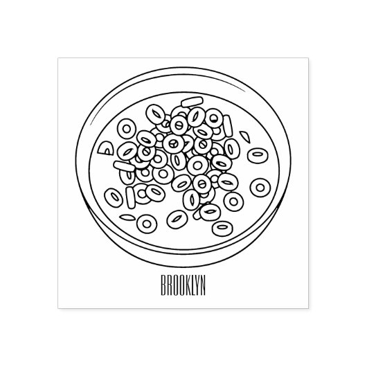 Afbeelding van graancartoon rubberstempel (Afrduk)