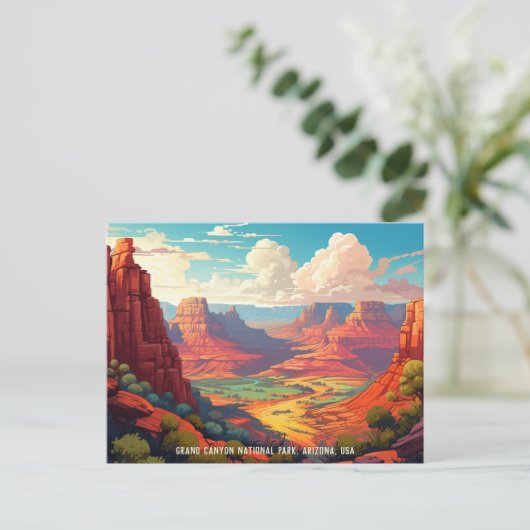  afbeelding van Grand Canyon National Park Briefkaart (Staand voorkant)