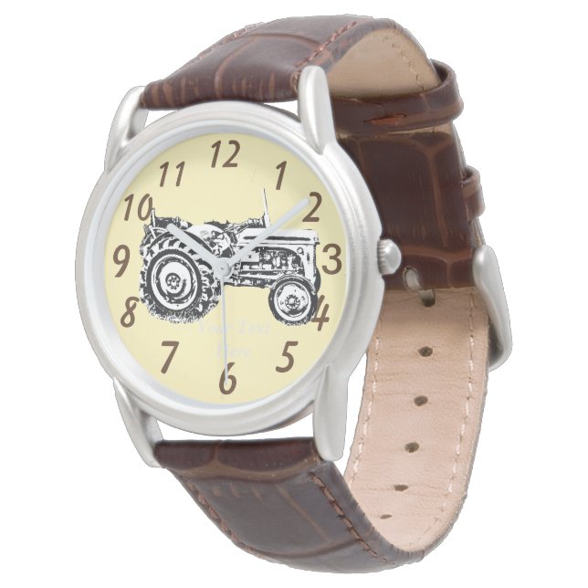 afbeelding van  Grey massey fergison trekker Horloge (Gekanteld)