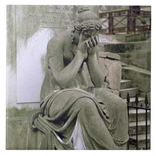 Afbeelding van Grief, van de graftombe van Pierre  Tegeltje (Voorkant)