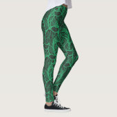 afbeelding van groene bladeren leggings (Rechts)