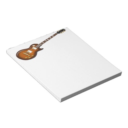 Afbeelding van Guitar op Notitieblok (Schuin)