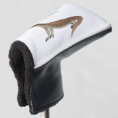 Afbeelding van hagedis-cartoon bewaken golfheadcover (3/4 voorkant)