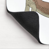 Afbeelding van hagedis-cartoon bewaken muismat (Hoek)