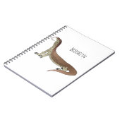 Afbeelding van hagedis-cartoon bewaken notitieboek (Linkerzijde)