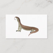 Afbeelding van hagedis-cartoon bewaken visitekaartje (Achterkant)