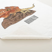 Afbeelding van hagedis-cartoon met gevlekte hals sherpa deken (3/4)