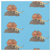 Afbeelding van hagedis-cartoon met gevlekte hals stof (Close Up)