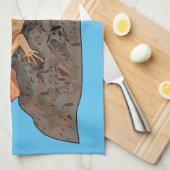 Afbeelding van hagedis-cartoon met gevlekte hals theedoek (Quarter Fold)