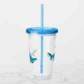 Afbeelding van hamerhaaienhaai cartoon acryl drinkbeker (Rechts)