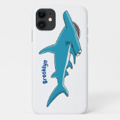 Afbeelding van hamerhaaienhaai cartoon Case-Mate iPhone case (Achterkant)